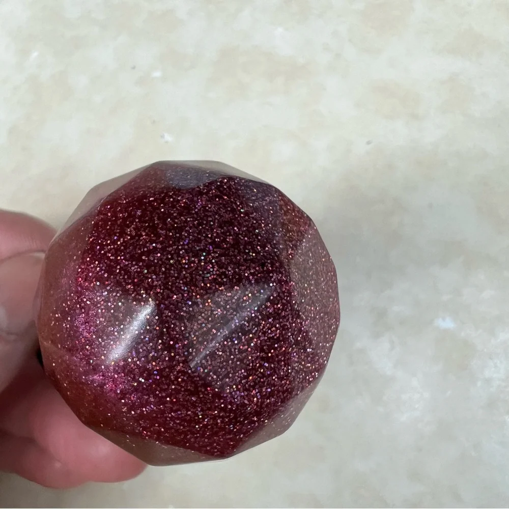 Wine cork with sparkles